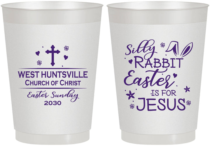 Personalized Easter 10 oz Frosted Cups - Easter Is For Jesus | 210022