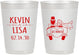 Personalized Wedding 10 oz Frosted Cups - Just Married | 212