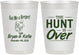 Personalized Wedding 10 oz Frosted Cups - The Hunt Is Over | 216