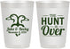 Personalized Wedding 10 oz Frosted Cups - The Hunt Is Over Duck | 217
