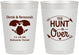 Personalized Wedding 10 oz Frosted Cups - The Hunt Is Over Deer | 220