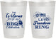 Personalized 4th Of July 10 oz Frosted Cups - Bbq Fireworks | 220009