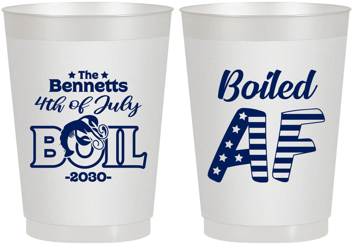 Personalized 4th Of July 10 oz Frosted Cups - Crawfish Boil | 220017