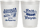 Personalized 4th Of July 10 oz Frosted Cups - Fireworks | 220021