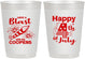 Personalized 4th Of July 10 oz Frosted Cups - Fireworks | 220046