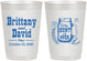 Personalized Wedding 10 oz Frosted Cups - The Hunt Is Over Mason Jar | 223