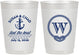 Personalized Wedding 10 oz Frosted Cups - Monogram Nautical | 226