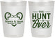 Personalized Wedding 10 oz Frosted Cups - The Hunt Is Over Duck | 227