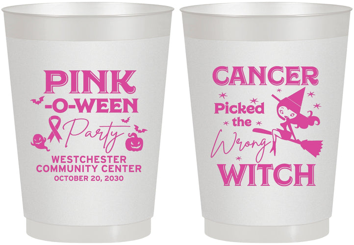 Personalized Awareness 10 oz Frosted Cups - Wrong Witch | 230010