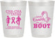 Personalized Awareness 10 oz Frosted Cups - Give Cancer A Boot | 230011