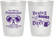 Personalized Awareness 10 oz Frosted Cups - Brats Boobs Beer | 230012