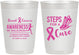 Personalized Awareness 10 oz Frosted Cups - Steps For A Cure | 230014