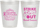 Personalized Awareness 10 oz Frosted Cups - Bowling Strike Out | 230015
