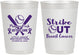 Personalized Awareness 10 oz Frosted Cups - Baseball Strick Out | 230016