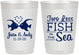 Personalized Wedding 10 oz Frosted Cups - Two Less Fish In The Sea | 231