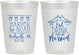 Personalized Wedding 10 oz Frosted Cups - Eat Drink Be Married | 235