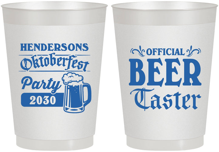 Personalized Oktoberfest 10 oz Frosted Cups - Beer Taster | 240000