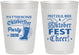 Personalized Oktoberfest 10 oz Frosted Cups - Pretzel | 240001