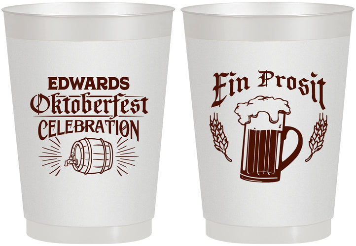 Personalized Oktoberfest 10 oz Frosted Cups - Ein Prosit | 240002