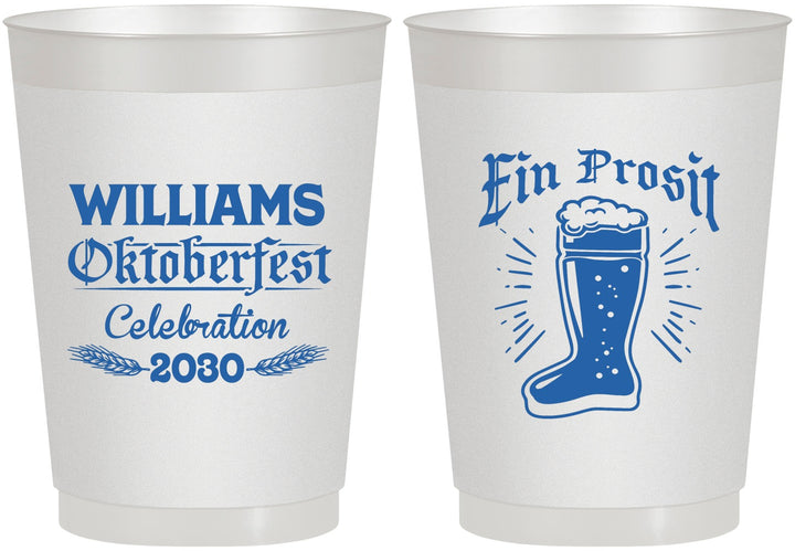 Personalized Oktoberfest 10 oz Frosted Cups - Ein Prosit | 240003