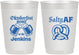 Personalized Oktoberfest 10 oz Frosted Cups - Pretzel Salty Af | 240015