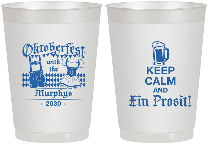 Personalized Oktoberfest 10 oz Frosted Cups - Ein Prosit | 240019