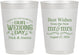 Personalized Wedding 10 oz Frosted Cups - Best Wishes Mr And Mrs | 242