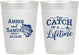 Personalized Wedding 10 oz Frosted Cups - Catch Of A Lifetime Fish | 246