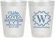 Personalized Wedding 10 oz Frosted Cups - Life Love Happiness | 248