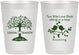 Personalized Wedding 10 oz Frosted Cups - Two Little Love Birds | 249
