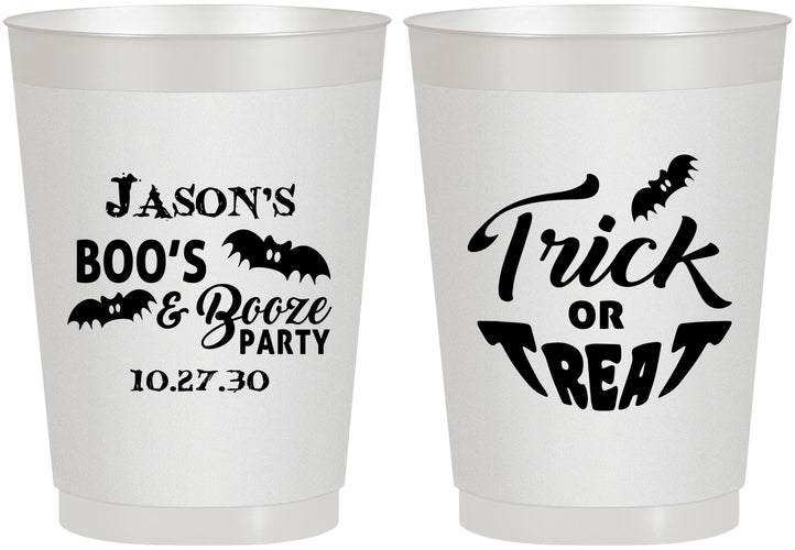 Personalized Halloween 10 oz Frosted Cups - Trick Or Treat | 250002