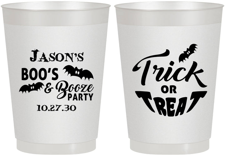 Personalized Halloween 10 oz Frosted Cups - Trick Or Treat | 250002