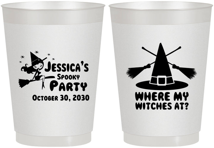 Personalized Halloween 10 oz Frosted Cups - Witches | 250005