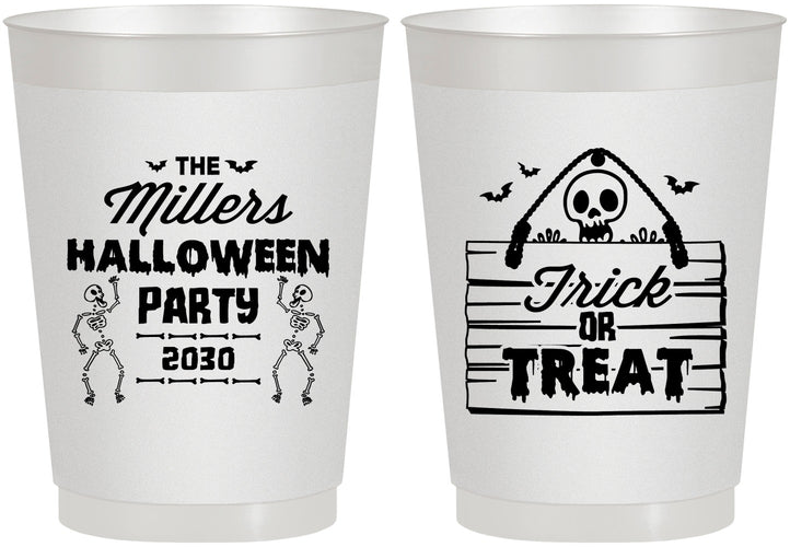Personalized Halloween 10 oz Frosted Cups - Trick Or Treat | 250010