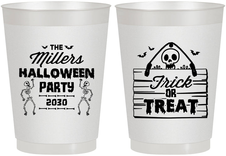 Personalized Halloween 10 oz Frosted Cups - Trick Or Treat | 250010