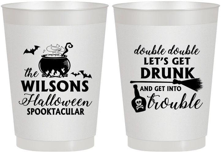 Personalized Halloween 10 oz Frosted Cups - Witch | 250011