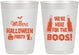 Personalized Halloween 10 oz Frosted Cups - Boo | 250016