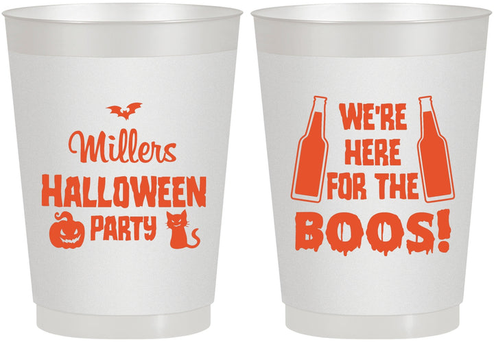 Personalized Halloween 10 oz Frosted Cups - Boo | 250016