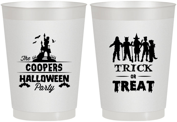 Personalized Halloween 10 oz Frosted Cups - Trick Or Treat | 250019