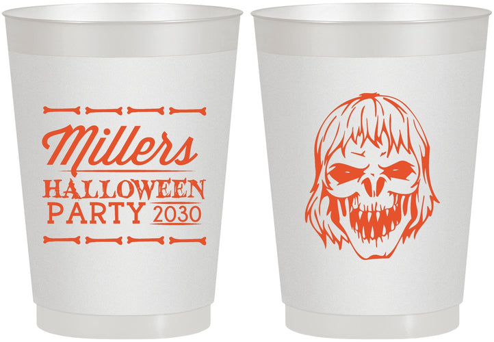 Personalized Halloween 10 oz Frosted Cups - Monster Zombie | 250024