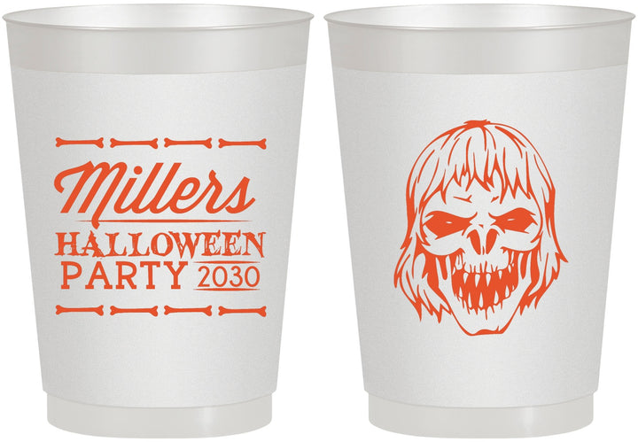 Personalized Halloween 10 oz Frosted Cups - Monster Zombie | 250024