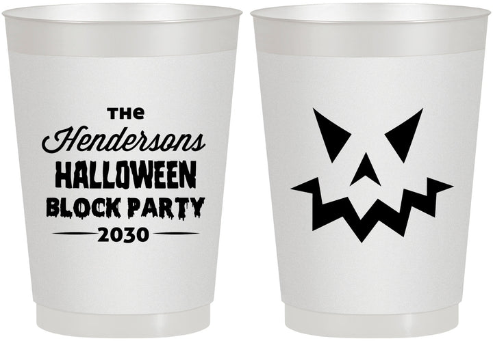Personalized Halloween 10 oz Frosted Cups - Pumpkin | 250034