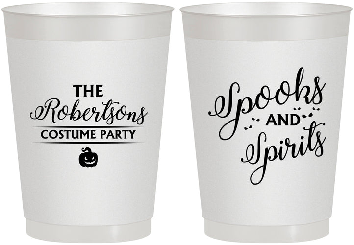 Personalized Halloween 10 oz Frosted Cups - Spooks Spirits | 250037