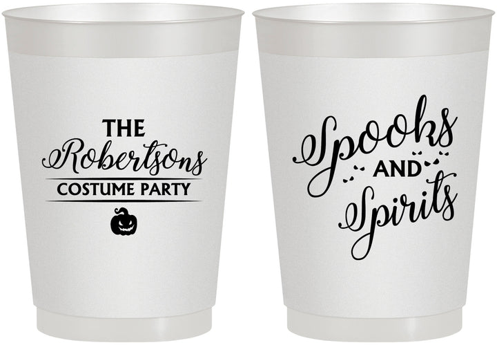 Personalized Halloween 10 oz Frosted Cups - Spooks Spirits | 250037