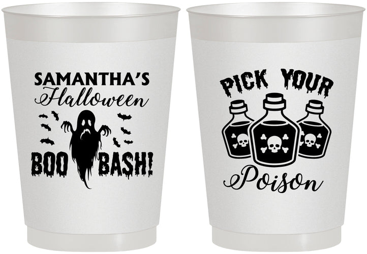 Personalized Halloween 10 oz Frosted Cups - Boo Bash | 250043