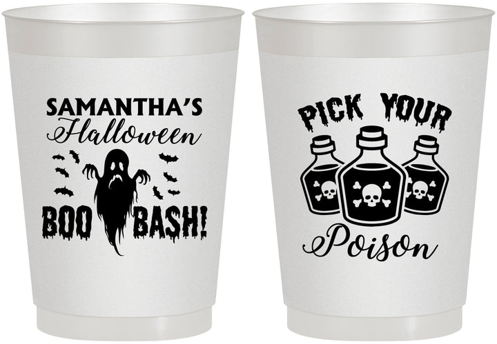 Personalized Halloween 10 oz Frosted Cups - Boo Bash | 250043