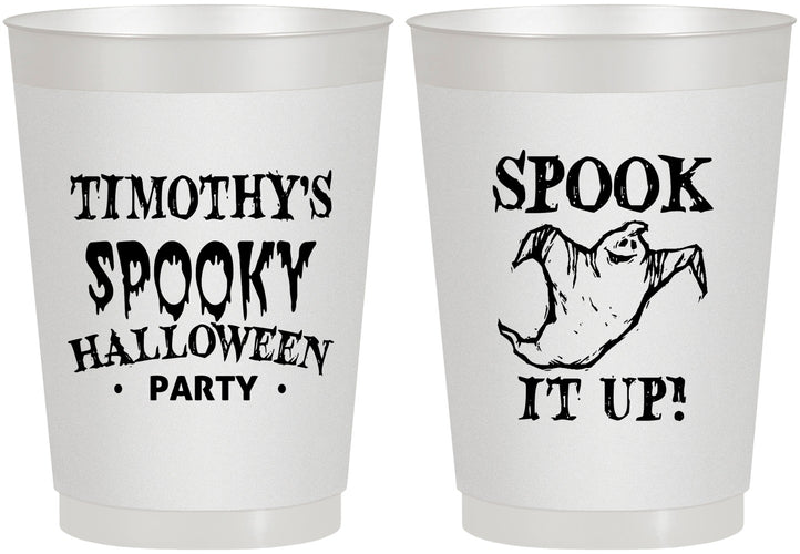 Personalized Halloween 10 oz Frosted Cups - Ghost | 250045
