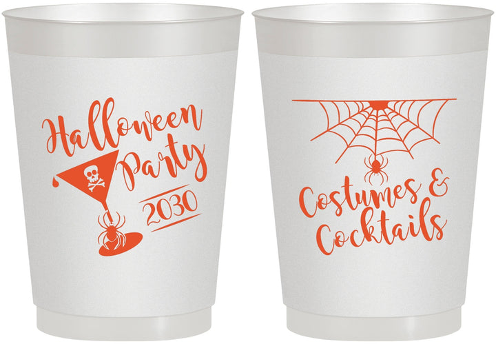 Personalized Halloween 10 oz Frosted Cups - Costumes Cocktails | 250048
