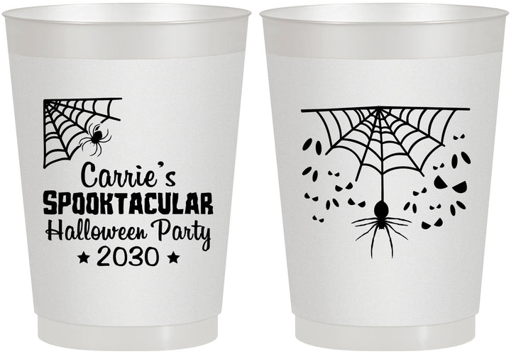 Personalized Halloween 10 oz Frosted Cups - Spooktacular | 250049