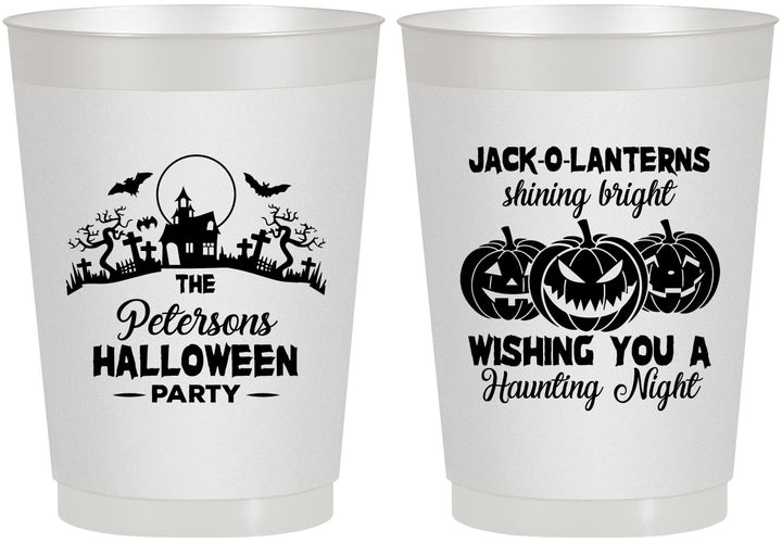 Personalized Halloween 10 oz Frosted Cups - Jack O Lantern | 250053